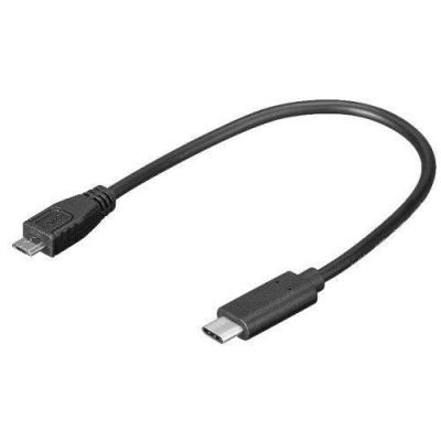 C&acirc;ble de raccordement goobay usb 2.0 [1x connecteur usb 2.0 micro b m&acirc;le - 1x usb 3.1 c m&acirc;le] 0 ---