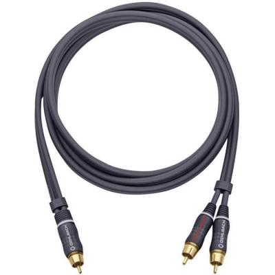 OEHLBACH  D1c23702 2 M Subwoofer Y-rca Cable Noir