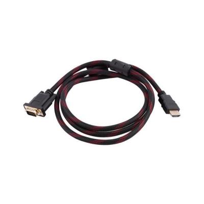 GENERIQUE C&acirc;ble Convertisseur HDMI vers VGA, 1080P 15 Pin HDMI M&acirc;le vers VGA C&acirc;ble M&acirc;le Connecteur Adaptateur 1.5M de Longueur 