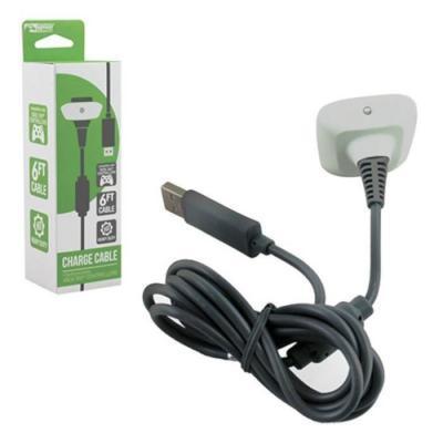 KMD C&acirc;ble de Chargement Recharge Chargeur USB 182m Pour Manette Pad Joystick Microsoft Xbox 360 Xbox360 Blanc