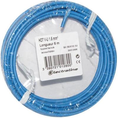 ELECTRALINE  60101028B Couronne de C&acirc;ble H07 V-U 1X2,5 25M, Bleu