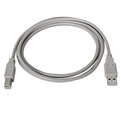 NANOCABLE  10.01.0103 c&acirc;ble USB USB 2.0 1,8 m USB A USB B Beige - Neuf