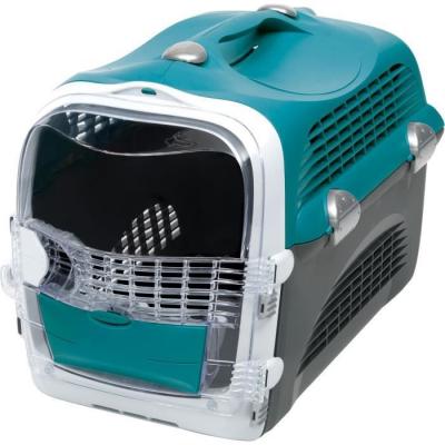 CATIT CAT IT Cage de transport Cabrio - Bleu turquoise - Pour chat