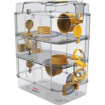 ZOLUX  - Cage pour petits rongeurs Rody 3 trio jaune banane