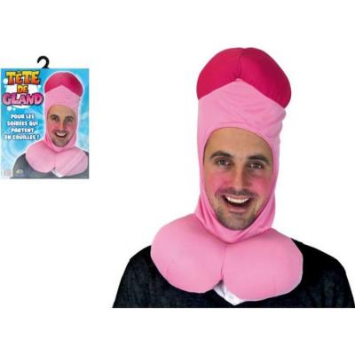 GENERIQUE Cagoule humoristique t&ecirc;te de gland adulte