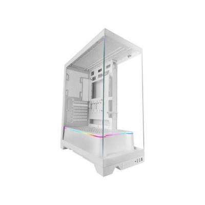 MARS GAMING Caja  MC-PRISMA Triple Cristal ARGB Blanco Semitorre ATX