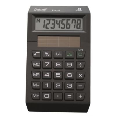 GENERIQUE Calculatrice de bureau 8 chiffres 120x72x25mm REBELL ECO10 