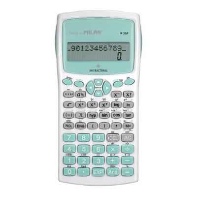 MILAN  Scientific Calculator 240 Antibacterial Function Argent&eacute;