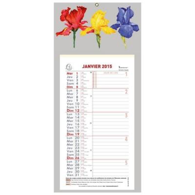 EXACOMPTA 1 calendrier mensuel 2023 - Fleurs - 41 x 19 cm -  - Mod&egrave;les assortis