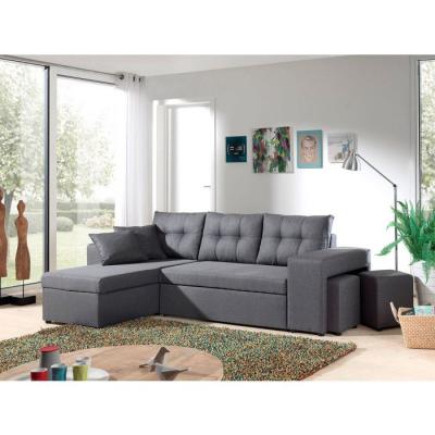 BESTMOBILIER California - Canap&eacute; d angle r&eacute;versible et convertible avec coffre de rangement - 246x85x145cm