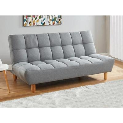 VENTE UNIQUE Canap&eacute; 3 places convertible clic clac en tissu ESTEBAN - Gris