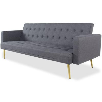 COTECOSY  - Canap&eacute; convertible clic-clac Justy Tissu Gris fonc&eacute; - Gris