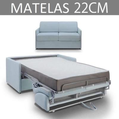 ITALIAN SPIRIT Inside 75 COLOSSE Canap&eacute; convertible 120 cm - Pastel