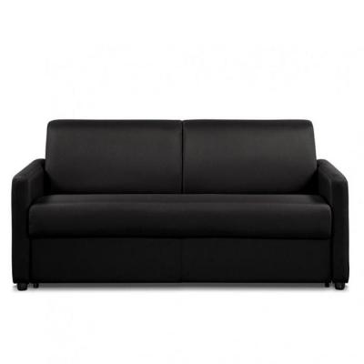 ITALIAN SPIRIT Canap&eacute; convertible day express mono assise matelas 14cm polyur&eacute;thane noir