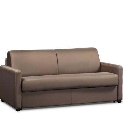 ITALIAN SPIRIT Canap&eacute; convertible day express mono assise matelas 14cm polyur&eacute;thane taupe