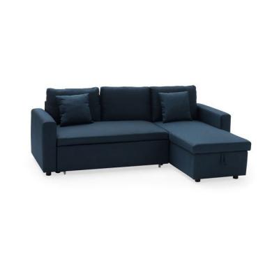 HAPPY GARDEN Canap&eacute; d'angle convertible CLARK 3 places bleu - Bleu