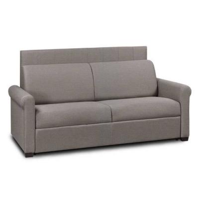 ITALIAN SPIRIT Canape convertible INSIDE 75 4 places en cuir marron 95 x 220 x 45 cm