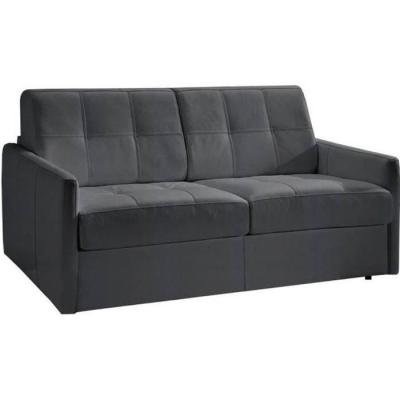 ITALIAN SPIRIT Canap&eacute; lit CUBE convertible en microfibre graphite syst&egrave;me express couchage 140cm matelas 16 cm