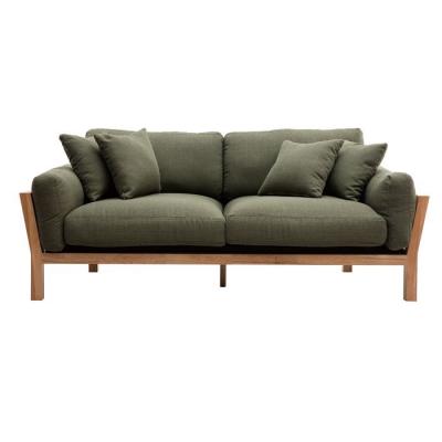 MILIBOO  - Canap&eacute; scandinave 3 places d&eacute;houssable kaki KYO