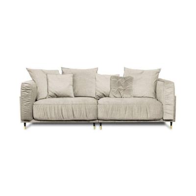 MAISON AUBERTIN Canap&eacute; tissu beige fiorenzo - 3 places