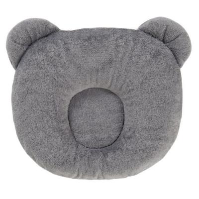 CANDIDE  Coussin b&eacute;b&eacute; p'tit panda rond gris fonc&eacute; 21x19 cm 