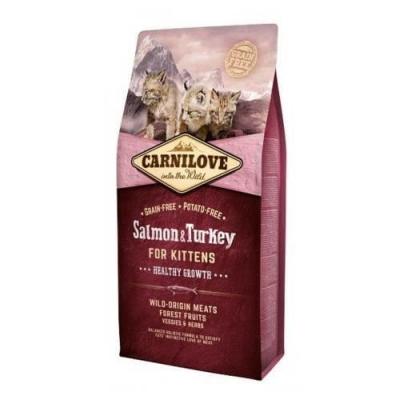 CARNILOVE Nourriture Naturelle Chats Kitten Healthy Growth Saumon et Dinde 2