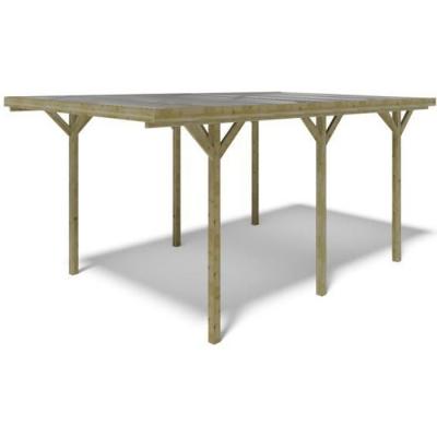 ALTANKA Carport, abri de voiture 3,04x5,12 m - 15,57 m2 - couverture PVC&nbsp;