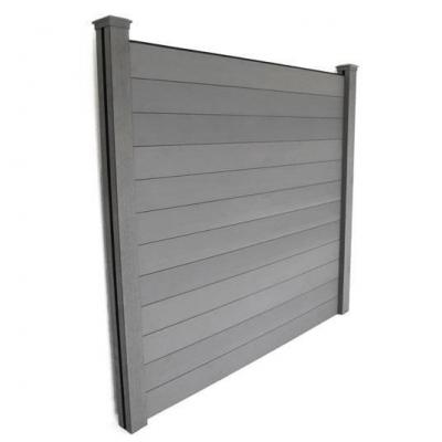 DECOWEB Panneau occultant brise-vue en composite - gris - new - larg. 236 cm