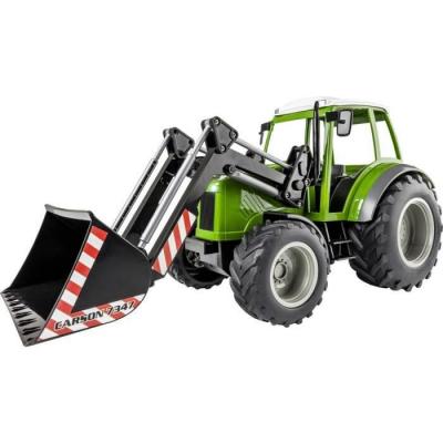  Carson Modellsport 907347 RC Traktor mit Frontlader 1:16 Mod&egrave;le fonctionnel RC &eacute;lectrique V&eacute;hicule agricole avec accu