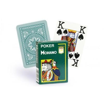 MODIANO Cartes  100% plastique 4 index (vert)