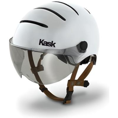 KASK Casque de v&eacute;lo urbain avec visi&egrave;re  4 a&eacute;rations Taille M Avorio