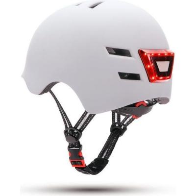 YOUIN Casque pour trottinette &eacute;lectrique  ma1011 led blanc