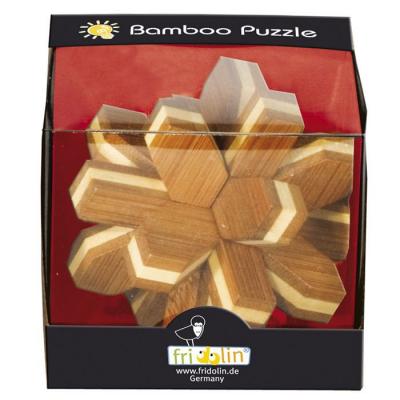 FRIDOLIN  - 17463 - puzzle - casse t&ecirc;te en bois bambou - le cristal