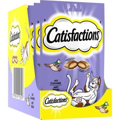  Catisfactions Friandises Au Canard - Pour Chat Et Chaton - 60 G X6