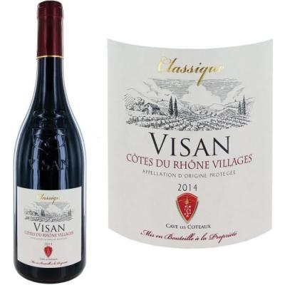 VISAN CLASSIQUE Vin Rouge C&ocirc;tes Du Rh&ocirc;ne Aop  - La Bouteille De 75cl