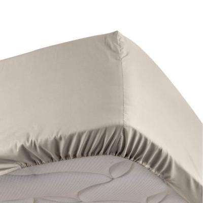 DOUCEUR D INTERIEUR CDaffaires Drap housse lin 160 x 200 cm en percale bonnet de 30 cm