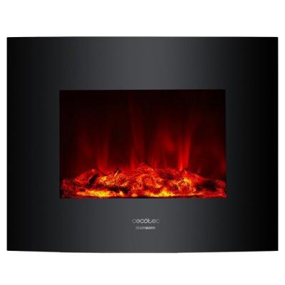 CECOTEC Chemin&eacute;e murale &eacute;lectrique d&eacute;corative  Warm 2600 Curved Flames 2000W