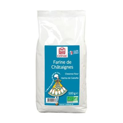 CELNAT Farine de ch&acirc;taigne origine France 500g bio