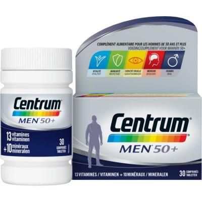 CENTRUM  Men 50+ X 30 Cp - Bo&icirc;te 30 Comprim&eacute;s