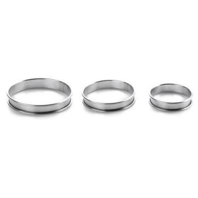 LACOR Cercle &agrave; tarte rond en inox 20 cm 