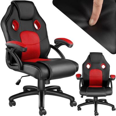 TECTAKE  Chaise gamer MIKE - noir/rouge