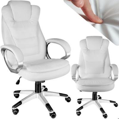 TECTAKE  fauteuil de direction zulu - blanc 404388