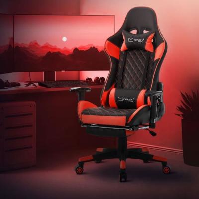 NON RENSEIGNE ML-Design Chaise de Gaming avec Repose-pieds, Rouge, Similicuir, Chaise de Bureau