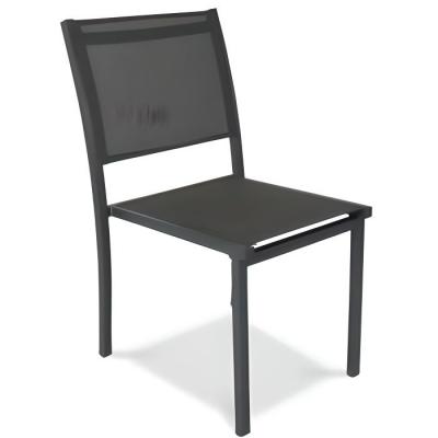 OVIALA Chaise de jardin - 48 x 60 x 87 cm - Aluminium -  - Gris