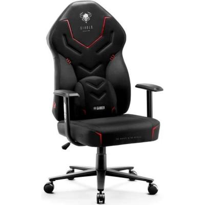 DIABLO  X-Gamer 2.0 Chaise Gaming Fauteuil de Gamer (Noir-Noir)