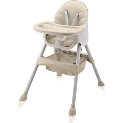 BABY VIVO  - Chaise Haute pour B&eacute;b&eacute; / Enfant 2 en 1 - Oscar en Beige