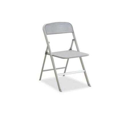 Chaise pliante ALU grise gris Metal Inside75