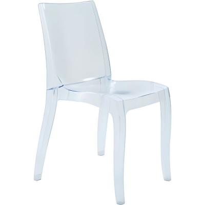 GRAND SOLEIL Chaise empilable LUCINDA - Polycarbonate - Cristal