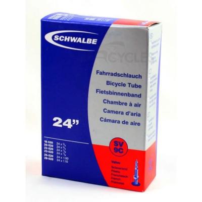 SCHWALBE Chambre &agrave; air de route  24 pouces - 0.75/1.10"" Presta Noir