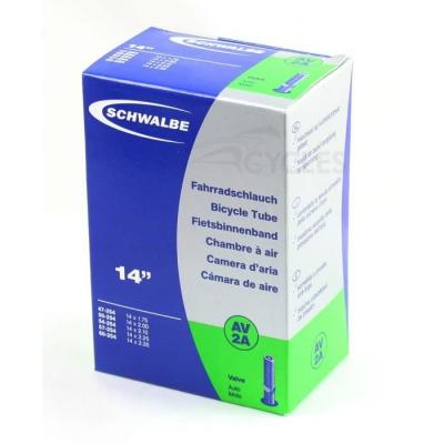 SCHWALBE  14 X 1.75-2.35 Schrader Inner Tube Noir 14&acute;&acute; / 1.75-2.35